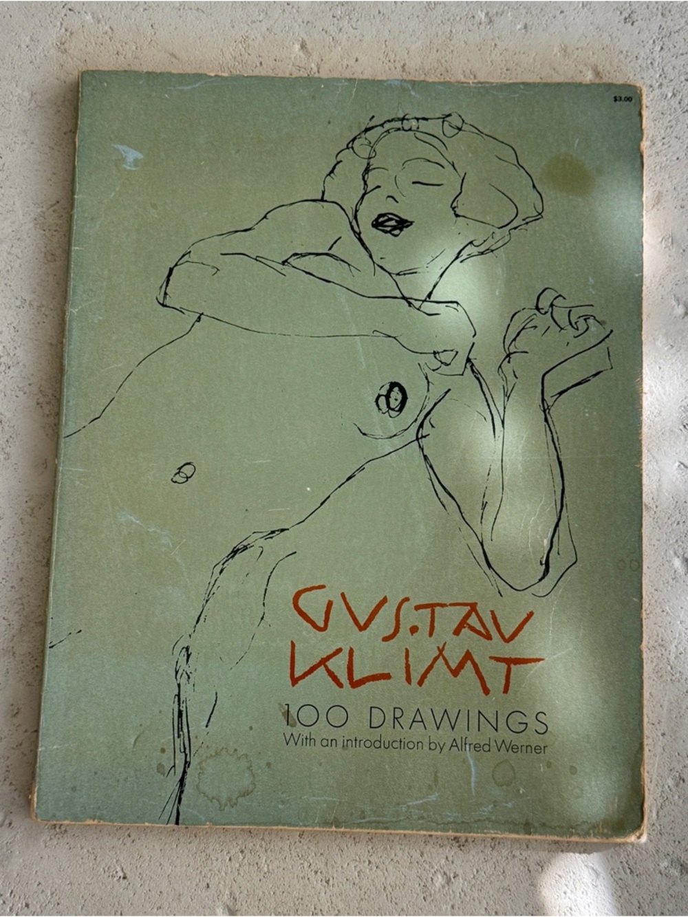Gustav Klimt: 100 Drawings, Vintage Art Book